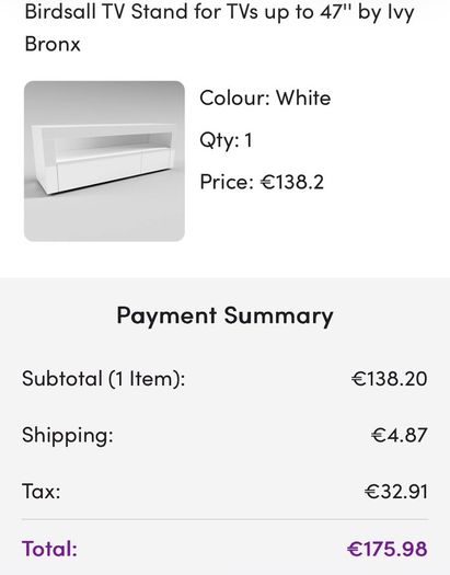 Medium TV / Storage Unit (Gloss White)