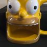 Universal Studios Homer Simpson Donut Holder Mug Image 2