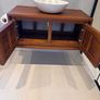 Wall Hung Teak Vanity Image 4