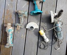 Job lot power tools bundle - Makita & Bosch (18V & 110V) + Makita Radio