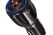 New Double USB Universal Car Cigarette Charger 12-24V Quick Charge 3.0 3.1A #913