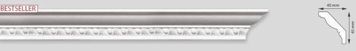 Ceiling Coving, Moulding Polystyrene  for 2 metres length.