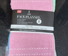 Face Cloths Packs of 6 New