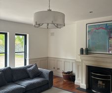 Beautiful light fitting with chrome detail