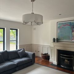 Beautiful light fitting with chrome detail