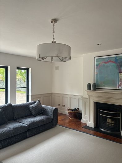 Beautiful light fitting with chrome detail