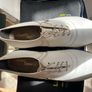 Vintage Footjoy classic golf shoes mens in cream leather Image 3