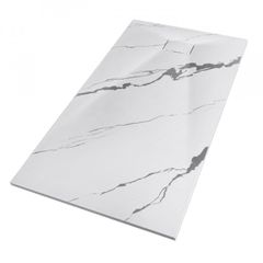 Brand New Besco Vexo Marble Ultra-Slim Rectangular Shower Tray (120 x 90 x 2.6 cm) + Separate Waste Trap
