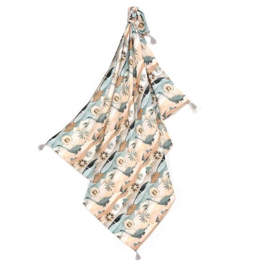 La Millou Bamboo Dinosaur Swaddle in box