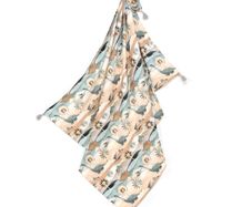 La Millou Bamboo Dinosaur Swaddle in box