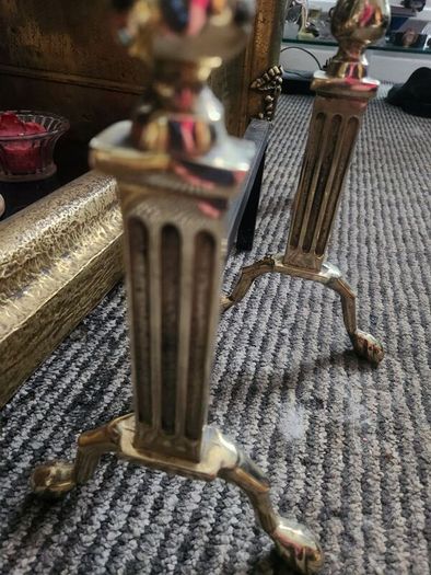 Antique brass fronted Andrions.