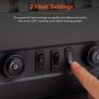 Wingham Log Effect Stove Fire with Realistic LED Flame Effect, Adjustable Thermostat, 2000W (FREE POSTAGE) Image 3