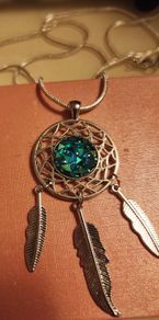 Handmade Silver Dreamcatcher necklace