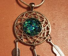 Handmade Silver Dreamcatcher necklace