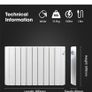 Electric Radiator Futura 1800w Aluminium Oil Filled Electric Radiator Image 3