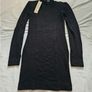 Remain Birger Christensen Black Knitted High Neck Mini Sweater Dress RRP 150E Image 3