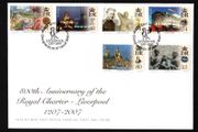2007 Isle of Man 800th Anniversary of the Royal Charter of Liverpool 1207-2007 Commemorative Stamps First Day Cover (FDC)