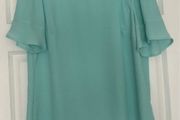 Oasis mint green chiffon top - sz 10
