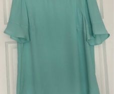 Oasis mint green chiffon top - sz 10