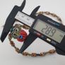 Vintage Venetain Style delicate Dotted Glass Beads & Old Face Glass Pendant Necklace Image 2