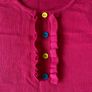Brand new with tag Girl's Pink Knit Floral Dress | Size 6 years Image 2