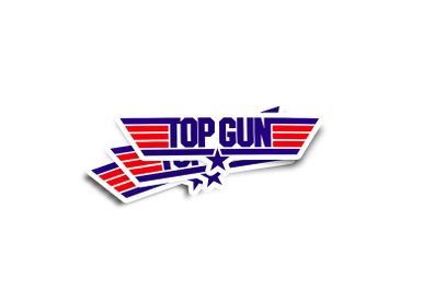 Top Gun Glossy Stickers 2-Pack