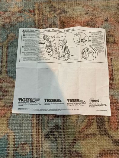 Vintage 1996 Deluxe Talkboy Original Instructions Manual Tiger Electronics