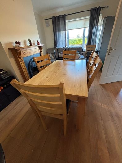 Dinning table and 6 chairs. Delivery in Tuam area