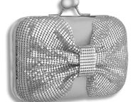 main image for ad Small Silver Party Debs Prom Wedding Evening Clutch Purse Bag Handbag