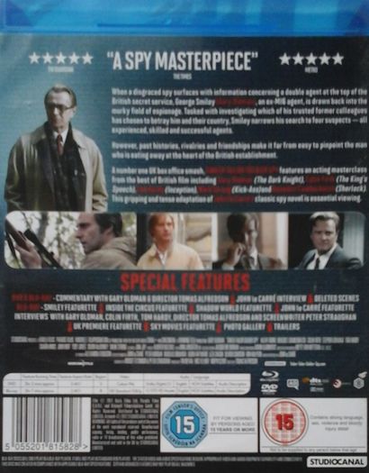 Tinker Tailor Soldier Spy [2011] Gary Oldman, Colin Firth, Tom Hardy, John Hurt, Toby Jones, Mark Strong, Benedict Cumberbatch, Ciaran Hinds, David Dencik & Kathy Burke [Blu-ray & DVD Movie]