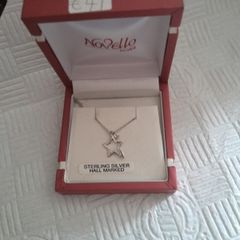 ladies silver chain and pendant