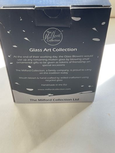 RRP 20stg The Milford Collection mouth blown glass tea light globe FRIENDSHIP