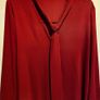 Zara red polka dot blouse XL Image 6