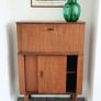 Vintage Retro Mid Century Teak Bureau Image 2