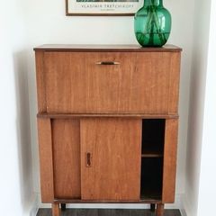 Vintage Retro Mid Century Teak Bureau