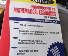 Introduction to Mathematical Economics 3rd edition