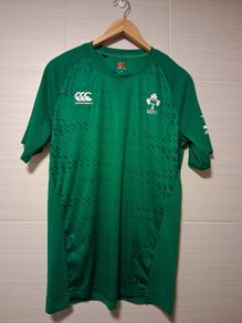 Ireland Rugby T Shirt / Jersey. Official Canterbury IRFU Pre Match Warm Up T Shirt/Jersey. Collect In Dublin Or Receive Via Post.
