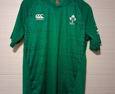 Ireland Rugby T Shirt / Jersey. Official Canterbury IRFU Pre Match Warm Up T Shirt/Jersey. Collect In Dublin Or Receive Via Post.