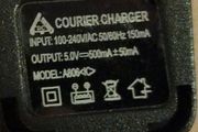 Courier Charger 5.0V - 500mA +- 50mA