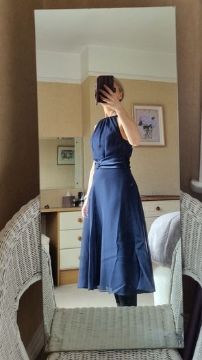 2 navy blue bridesmaid dresses