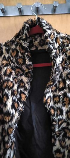 Vintage Faux Ocelot Fur Coat