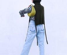 Collar scarf, vest