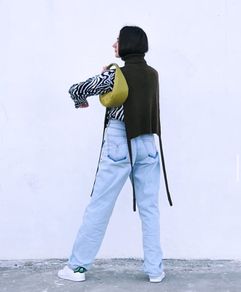 Collar scarf, vest