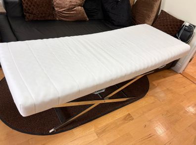 IKEA ASVANG Foam mattress, firm/white, 80x200cm