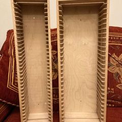 Collectible IKEA Boalt CD and DVD storage racks