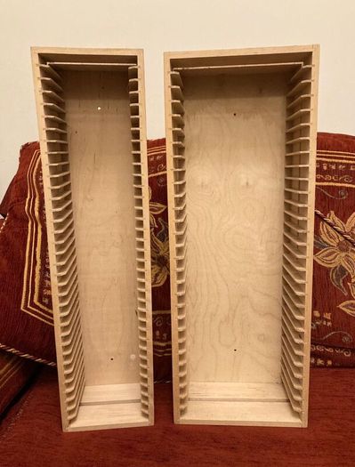 Collectible IKEA Boalt CD and DVD storage racks
