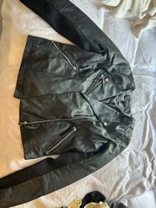vera moda faux leather jacket