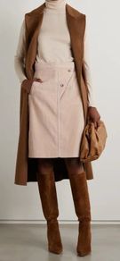 Max Mara Geometric Corduroy Skirt