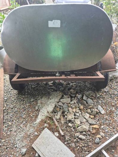 stainless-steel milk transport tank