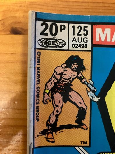 Comic: 'Conan The Barbarian' no. 125 (August 1981)